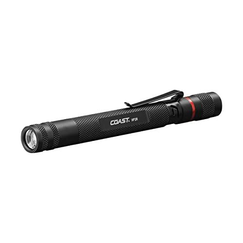 COAST HP3R 500 Lumen Rechargeable LED Penlight with TWIST FOCUS, Black