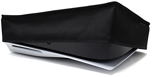Dust Cover for Playstation 5 by Foamy Lizard – The Original Made in U.S.A. TexoShield Premium Ultra Soft Microfiber Lining Nylon dust Guard with Back Cable Port (Horizontal)