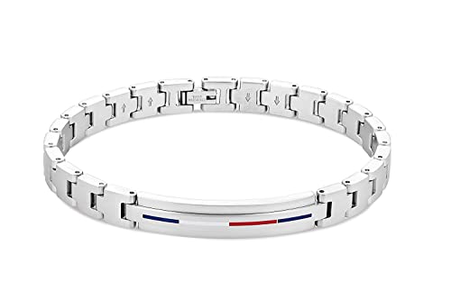 Tommy Hilfiger Men's Jewelry Link Bracelet, Color: Silver (Model: 2790313)