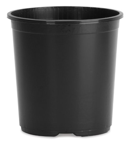 The HC Companies 2.62 Gal Nursery Pot - Plastic Plant Pots with Drainage Holes for Seedlings, Garden Plants, Flowers, Black