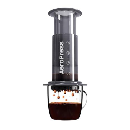 AeroPress Original Coffee and Espresso-style Maker, Barista Level Portable Coffee Maker with Chamber, Plunger, & Filters, Quick Coffee and Espresso Maker, Made in USA