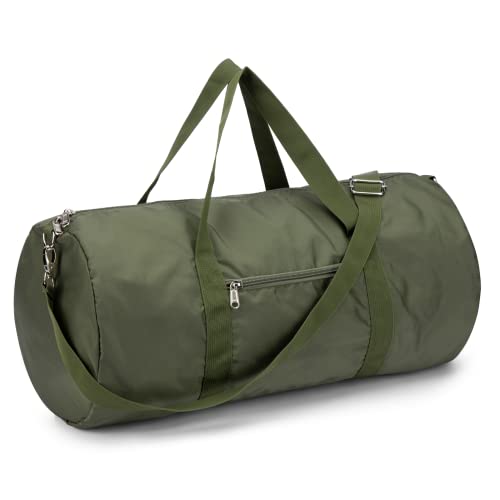 Vorspack Small Duffel Bag 20 Inches Foldable Gym Bag for Men Women Duffle Bag Lightweight with Inner Pocket for Travel Sports - Green