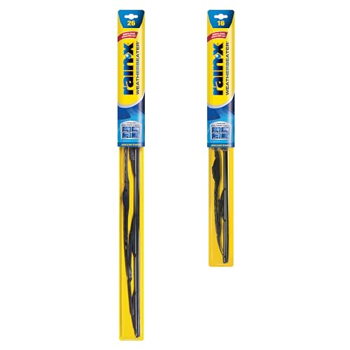 Rain-X 820147 WeatherBeater Wiper Blades, 26' and 16' Windshield Wipers (Pack of 2), Automotive Replacement Windshield Wiper Blades That Meet Or Exceed OEM Quality And Durability Standards