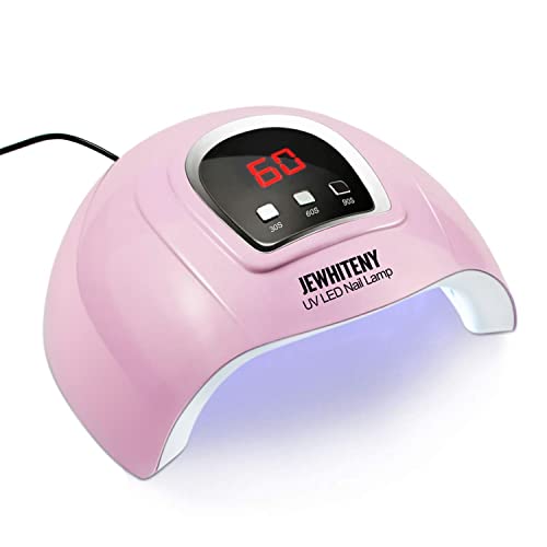UV LED Nail Lamp 54W, Professional Nail Dryer Gel Polish Light, UV Light with 3 Timer Setting, Curing Gel LED Dryer, Art Tools with Automatic Sensor, LCD Display