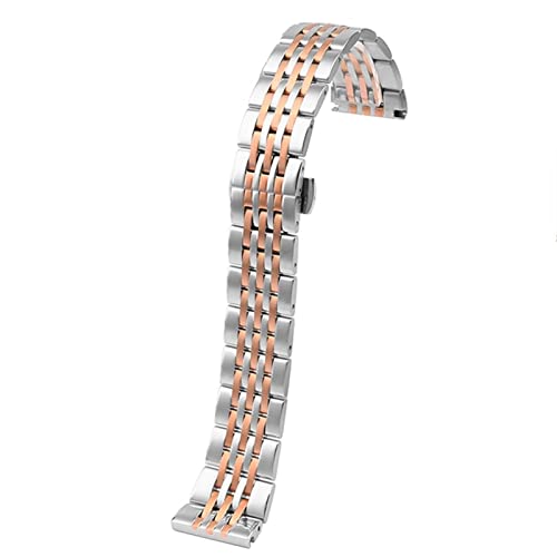 Solid Steel Watchband For Armani AR1945/1648/1863/AR2447/AR11121 For Menu2018s Rose Gold 22mm Wrist Strap Metal Replacement Bracelet