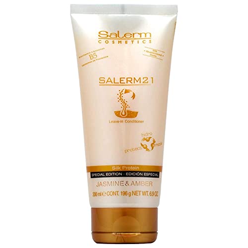 Salerm Cosmetics 21 B5 Silk Protein Leave-in Conditioner Jasmine & Amber, 6.9 Ounce