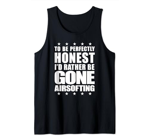 I Love Airsofting - Funny Airsoft and Paintball Games Meme Tank Top