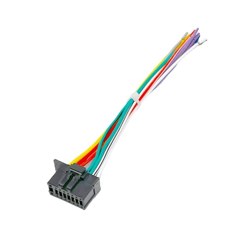 Wire Harness Replacement for Pioneer DEH-4400HD DEH-80PRS DEH-S31BT DEH-S4220BT DEH-X6600BT DEH-X6710BT DEH-X6800BT DXT-X4869BT MVH-291BT MVH-S21BT MVH-S310BT MVH-S320BT MVH-X390BT FH-S520BT FH-S52BT