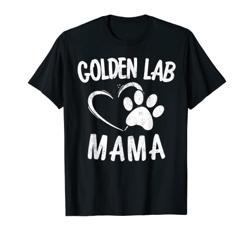 Fun Golden Lab Mama Gift Dog Owner Apparel Labrador Mom T-Shirt