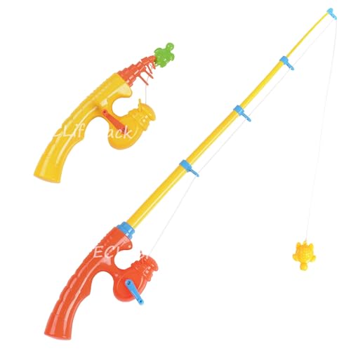 CozyBomB Magnetic Fishing Toy Pole 2 Pack for Replacement - No Fishes are Included - Bathtime Carnival Toddler Education Teaching - Fishing Poles Rod (X-Large)