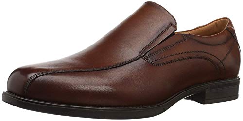 Florsheim Men's Medfield Bike Toe Slip Loafer Dress Shoe, Cognac, 10.5