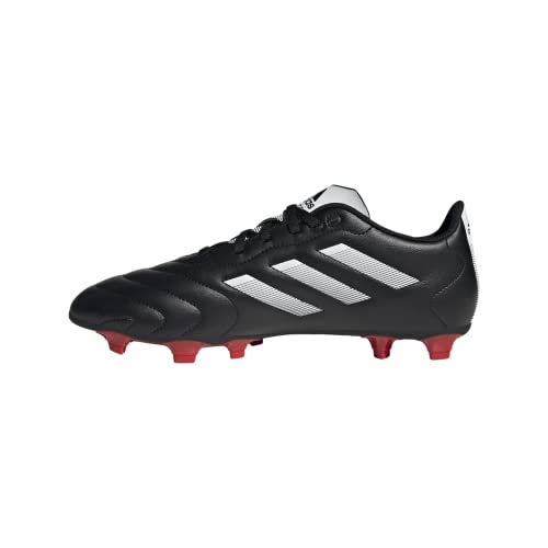 adidas Unisex Goletto VIII Firm Ground Soccer Shoe, Black/White/Red, 8 US Men