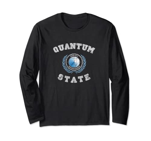 Quantum State Computer Information Science College Style Long Sleeve T-Shirt