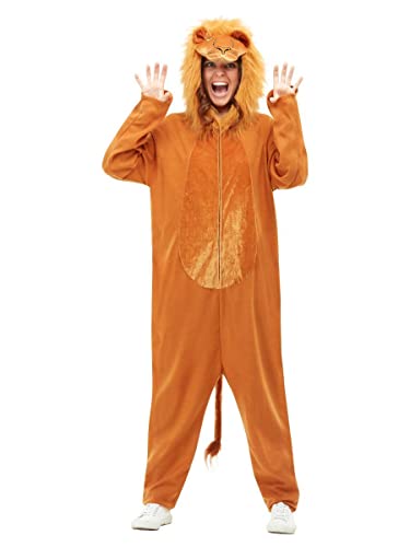 Smiffys 50712XL Lion Costume, Unisex Adult, Brown, XL - Size 46'-48'