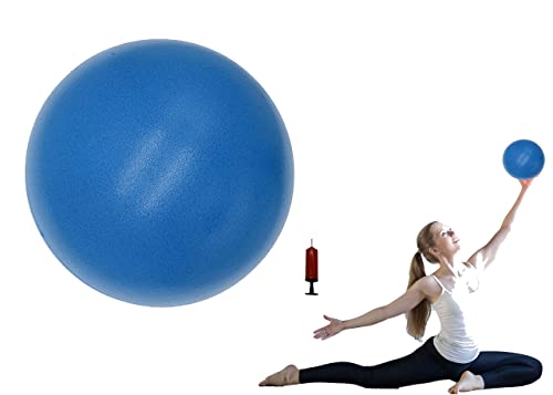 CIZEBO Small Exercise Ball for Between Knees, 6 inch Pilates Ball with Pump, Mini Yoga Core Ball Physical Therapy, Blue