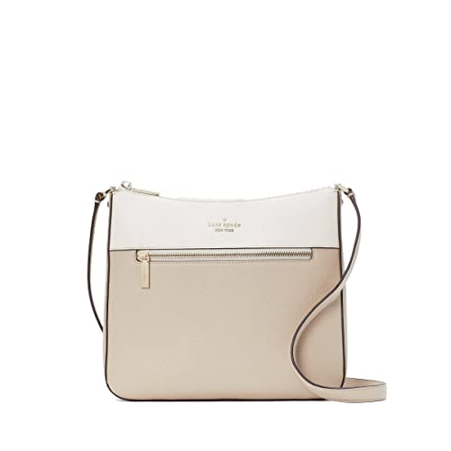 kate spade crossbody bag for women Leila top zip purse handbag for women, Light sand, Medium