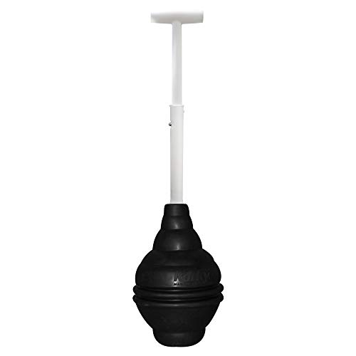 Korky 96-4AM BeehiveMAX Toilet Plunger, Black, 1 Count (Pack of 1)
