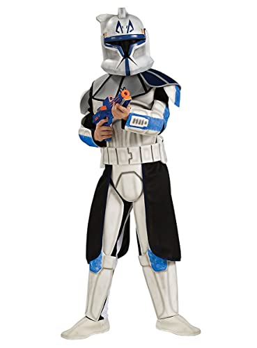 Rubies Star Wars Clone Wars Child's Clone Trooper Deluxe Captain Rex Costume, Medium