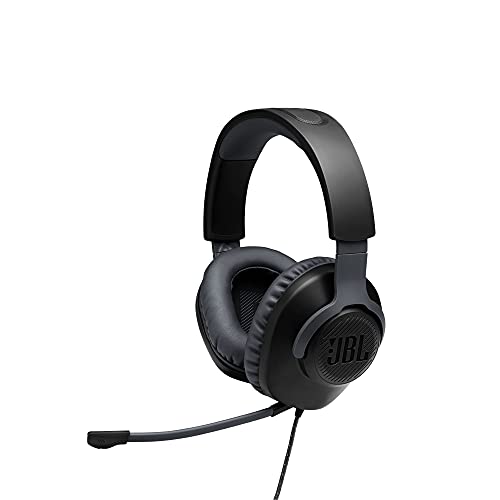 JBL Quantum 100 Surround Sound Multi Platform Wired Gaming Headset - Black (Renewed)