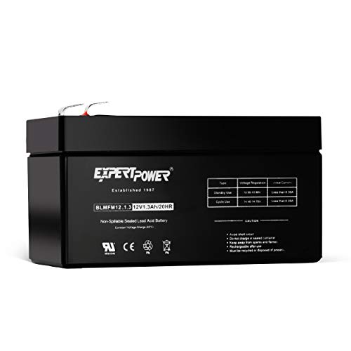 ExpertPower 12v 1.3Ah SLA Rechargeable Battery with F1 Terminals || EXP1213 (Not a Replacement for WP3_12)