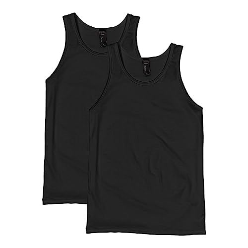 Hanes mens X-temp Tank Top 2 Pack Shirt, Black, 3X-Large US