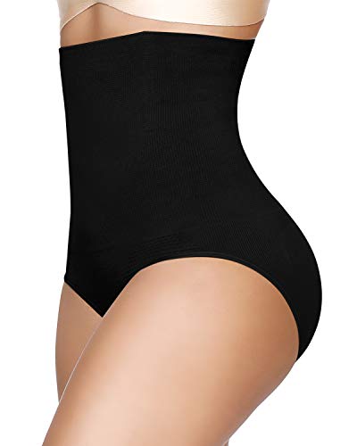 Body Shaper for Women,High Waisted Tummy Firm Control Slimming Waist Panties Black