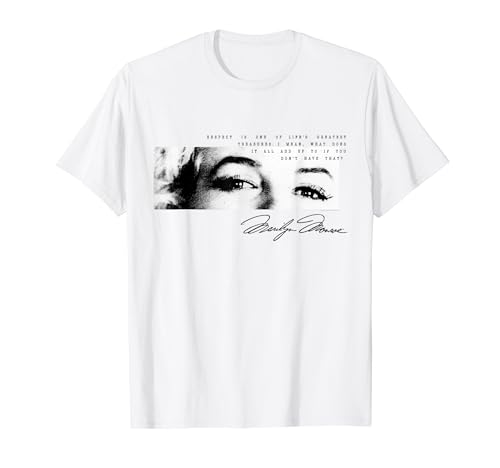Marilyn Monroe eyes and respect signature T-Shirt