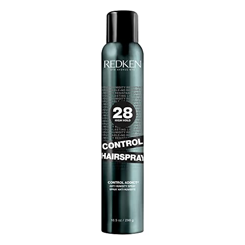 Redken Extra Hold Hairspray, Provides Long-Lasting Anti-Frizz Protection, Anti-Humidity Spray, For All Hair Types, No Residue or Flaking, Control Hairspray Control Addict, 10.5 oz.