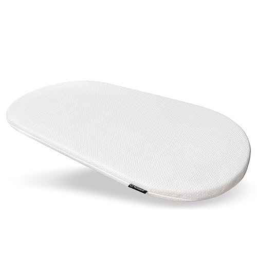 Yunioo Foldable Changing Pad. Moses Basket or Oval Bassinet Mattress Pad with Ultra Soft Cover. Replacement Diaper Changing Station Mattress. Changing Table Topper for Dresser. 31” x 16”