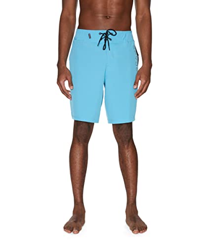 Spyder Men's Standard 9' Solid Hybrid Board Shorts, Aqua, Medium