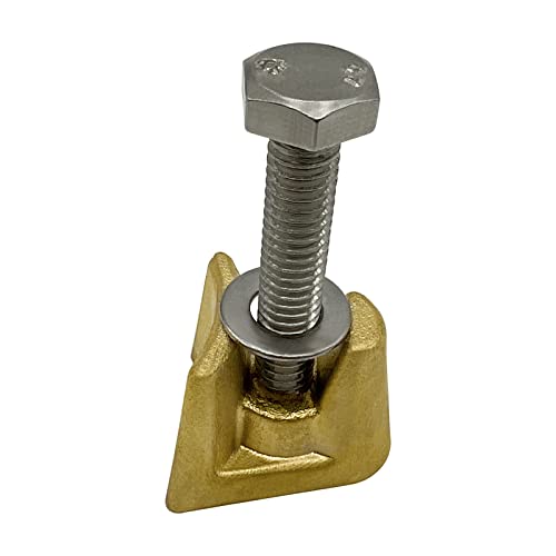 Poolzilla 1 Pack Bronze Wedge Assembly for 4' Rail Anchors - (1) Wedge, (1) Bolt & (1) Washer, for Pool Ladders