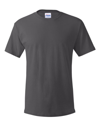 Hanes Men's Essentials Short Sleeve T-shirt Value Pack (6-pack), Smoke Gray, XL