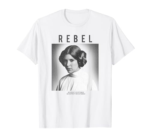 Star Wars Princess Leia Rebel Box Up Respect Existence T-Shirt