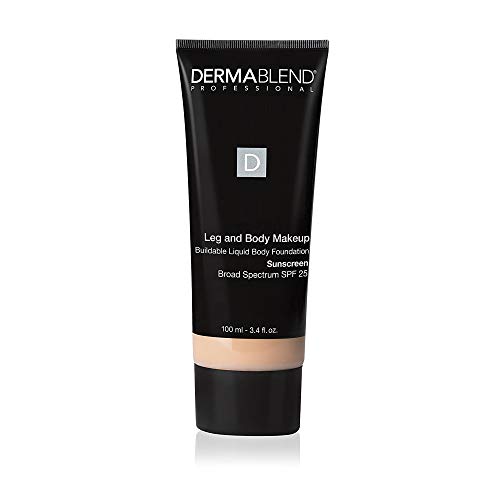 Dermablend Leg and Body Makeup, with SPF 25. Skin Perfecting Body Foundation for Flawless Legs with a Smooth, Even Tone Finish, 3.4 Fl. Oz.