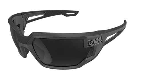 Mechanix Wear: Vision Type-X Safety Glasses with Advanced Anti Fog, Scratch Resistant, Black Frame, Protective Eyewear, Lightweight Glasses, Ventilated Temples, For Outdoor Use (Smoke Lens)