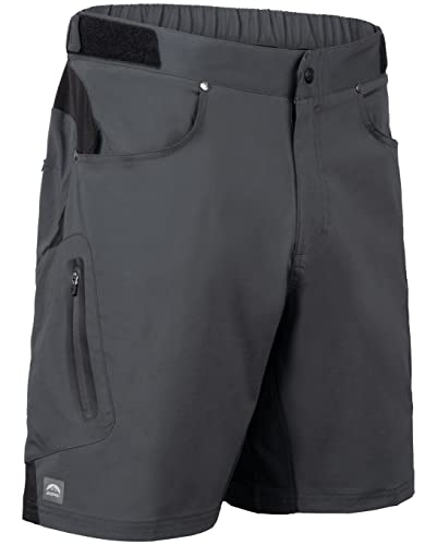 ZOIC Men's Ether 9 Cycling Shorts, Shadow, Large