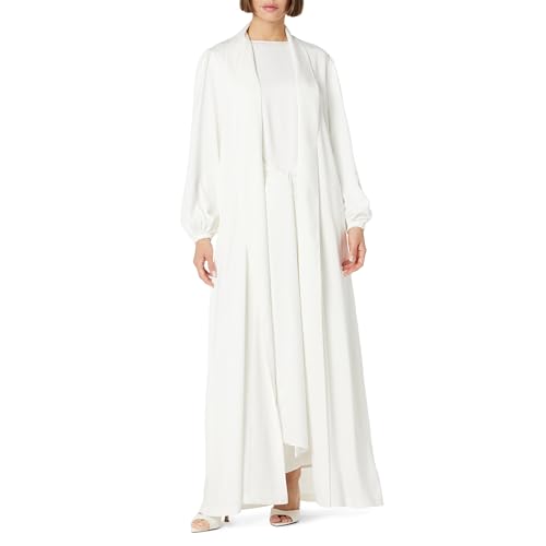 The Drop Women's Open-Front Maxi Robe Dress by @withloveleena, Ivory, M