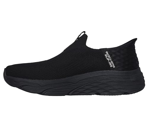 Skechers Men's Max Cushioning Slip-Ins-Athletic Slip-On Running Walking Shoes with Memory Foam Sneaker, Black, 11 X-Wide