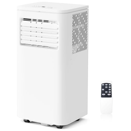 ZAFRO A4213-8K Portable Air Conditioners, 8,000 BTU+Drain Hose, White