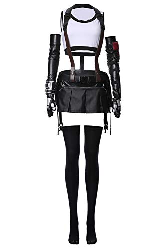 COSTHAT Tifa Lockhart Cosplay Costume Outfit Halloween Uniform for Women