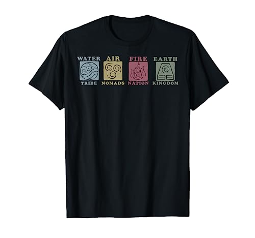 Avatar: The Last Airbender Elements Line Up T-Shirt