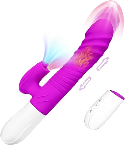 MEMIDARA Back Massage Gift for Female - New Thrusting Massage Toys for Women 5 Thrusting Speed and 8 Massage Modes Adult Toys Automatic Working for Women and Men Wellness Muscle Massager (Purple)