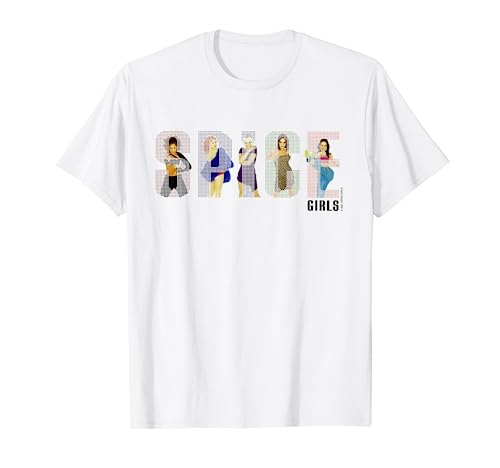 Spice Girls Classic White Album Tee - Crew Neck, Short Sleeve, 100% Cotton