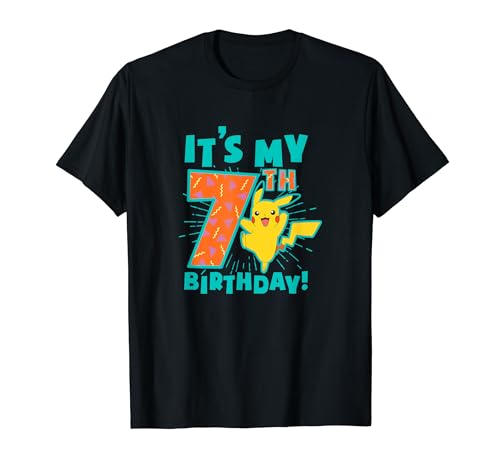 Pokémon Pikachu My 7th Birthday Awesome Celebration T-Shirt