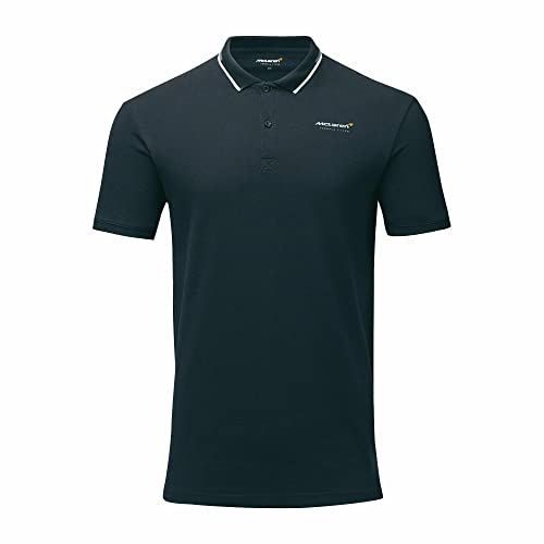 McLaren F1 Men's Core Essentials Small Logo Polo Shirt (S, Grey)