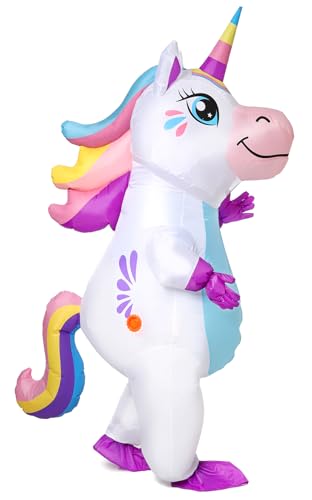 Gootus Inflatable Unicorn Costume for Adult - Funny Halloween Inflatable Costumes for Men Women, Blow Up Costume for Halloween Party Cosplay