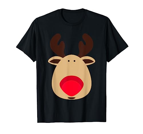 RUDOLPH Red Nose Reindeer T-Shirt | Santa Christmas Shirt
