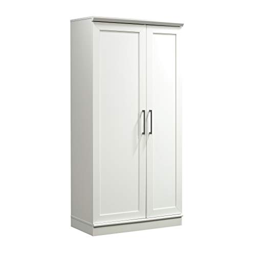 Sauder HomePlus Storage Pantry cabinets, L: 35.35' x W: 17.09' x H: 71.22', Soft White finish