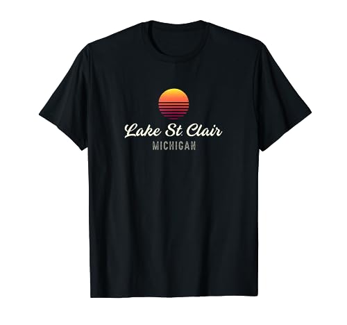 Lake St Clair MICHIGAN Bass Fishing T-Shirt