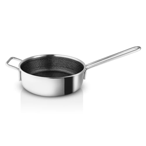 EVA-TRIO | Mosaic sauté pan 9.5 Inch ceramic non-stick Slip-Let coating | Fluorine-free (PFAS-free) coating | Heat-resistant up to 400 °C | Dishwasher & Oven Safe